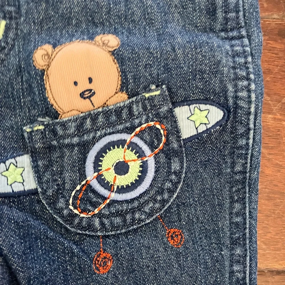 Y2K Carters Denim Overalls 0-3 months NWT
